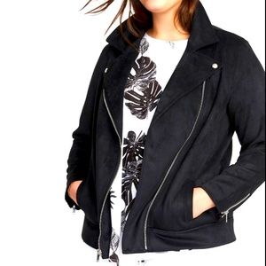 Suede Moto Jacket